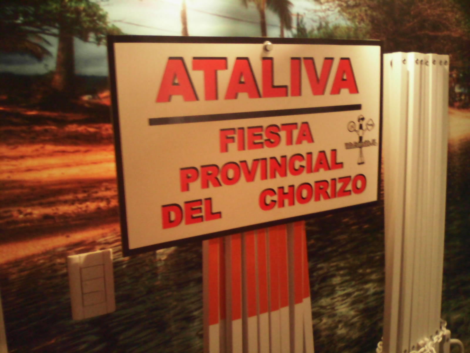 Valla extensible metálica instalada en obra municipal, Ataliva, Santa Fe
